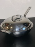 Wmf Stainless Steel Multiply Wok Adjustable Vented Lid 11 1/2". Fixed Price $69.00.