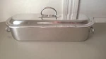 Main Ingredients Fish Poacher 18" Oval Culinary Stainless Steel Pot Steamer Lid. Fixed Price $45.00.