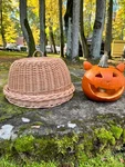 Wicker Food Cover Set Handmade Rustic Willow Kitchen Cloche Serving Tray Natural. Fixed Price $88.49.