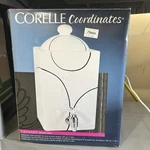 Corelle Coordinates Beverage Dispenser 257 Oz Square Simple Lines New Open Box. Fixed Price $35.99.