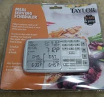 Taylor Plan & Prep Meal Serving Schedule 4 Timers For More Good Cond. Fixed Price $6.77.