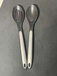 Calphalon Slotted & Solid Spoon Set Nylon Heat Resistant Utensils. Fixed Price $14.99.