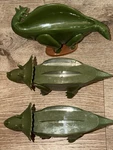 Dinosaur Taco Holders Set Of 3 Triceratops Brontosaurus Lot Kids Funwares Vgc. Fixed Price $14.99.