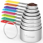 8PIECE Measuring Set, Stainless Steel Nesting Cups, Perfect Fo.... Fixed Price $27.49.