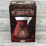 Williams Sonoma Froth And Pour Hot Chocolate Pot Cafe Style 32 Ounce Capacity. Fixed Price $30.40.
