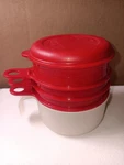 Tupperware 5 Piece Juicer Seperator Reamer 1893 Cup Red. Fixed Price $11.99.