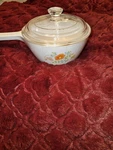 Corningware P-83-B Wildflower Skillet 6 Inches Diameter W/ Lid. Fixed Price $31.99.