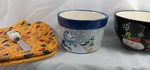 Pottery Crock Christmas Snowman Kitchen Party Holders Spread Knife. Fixed Price $11.07.