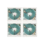 Cafepress Vintage Antarctica Map Tile Coaster (1728933227). Fixed Price $24.99.