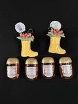 Lot Of 6 Vera Bradley 2 Boot Sanitizer Holders & 4 Peach Refill Bath Body Works. Fixed Price $39.00.