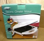 Kitchen Gourmet Two-serving Omelet Maker Model# SW-086 White Nib. Fixed Price $18.95.
