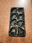 John Wright 1989 Usa Cast Iron Sea Shells Pan Muffin Cornbread Mold 14.75 X 7.5. Fixed Price $23.75.