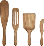 As Seen On Tv, Wka 51218, 4-PIECE Premium Acacia Wood Spurtle Set. Fixed Price $27.99.
