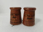Ye Olde Churne Wood Salt Pepper Shaker Set Rehoboth Beach Del Retro Mcm. Fixed Price $10.79.