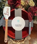 Martha Stewart Collection Mixing Bowl & Utensils Set; Red W/spatula Whisk; Nwt. Fixed Price $45.00.