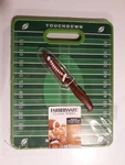 New Farberware Football Paring Knife Field 11 X 14 Non Slip Cutting Board Set. Fixed Price $24.99.