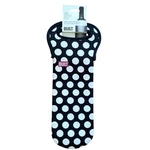 Built Ny One Bottle Tote Black White Polka Dot Neoprene Wine Carrier Insulated. Fixed Price $18.00.