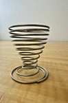 Vintage Metal Egg Cup Art Deco Table Kitchen Handmade Design France N6065. Fixed Price $12.50.