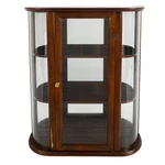 Bombay Mahogany Glass Front Curio Cabinet. Fixed Price $179.95.