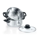 Concord 3 Qt Stainless Steel Pcs Steamer Cookware Set. (induction Compatible). Fixed Price $32.98.