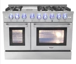 Thor Professional 48" Dual Fuel Range With Griddle HRD4803U. Fixed Price $5389.30.