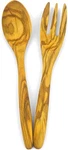 100% Natural Olive Spoon Fork Set, 7 Inch Wooden Utensil Eating,. Fixed Price $22.95.