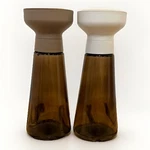 Ikea Halvtom Amber Brown Glass Spice Mill Grinder Lot 2 Salt Pepper Scandinavian. Fixed Price $14.99.
