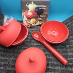 2 Cookers And 1 Corer Set Red Silicone By Mastrad #dutchapples Nib. Fixed Price $19.98.