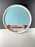New Copco Non-skid Pantry Cabinet Lazy Susan Turntable 12" Teal Pad. Fixed Price $16.71.
