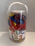 Wilton 50 Pc Letters & Numbers Multicolor Plastic Cookie Cutter Set Crafts New. Fixed Price $12.00.