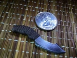 "woven Grip Fantasy 2" 1:6 Scale Knife Custom Steel Miniature By Auret. Fixed Price $24.00.