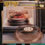 Vintage Nordic Ware Microwave Plate Mate Transparent Spatter Cover Box. Fixed Price $22.00.