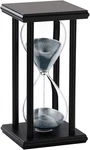 Hourglass 30 Minute, Black Wooden Stand Sand Timer Clock, Watch. Fixed Price $15.18.