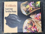 Tortillada 10 Inch Press- Pre-seasoned Cast Iron With Recipes E-book. Fixed Price $35.19.