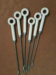 Inspiration Fondue Forks Vintage White Unique Handles. Fixed Price $12.98.