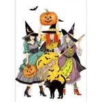 Mary Lake-thompson Witches Black Cat Pumpkin Halloween Flour Sack Kitchen Towel. Fixed Price $12.50.