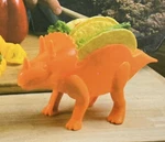 Grub Keepers Triceratops Dinosaur Taco Holder. Fixed Price $11.99.