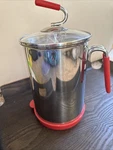 Kuhn Rikon 4TH Burner Pot Wglass Lid And Steam Basket 12 Cup 4200QVC New No Box. Fixed Price $29.99.