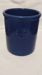 Emile Henry France Blue Stoneware Utensil Storage Crock 6 Canister 87.13/23. Fixed Price $20.00.