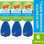 3M Scotch-brite Non-scratch Dishwand Refill Scrubber Sponges 6 Count New. Fixed Price $11.99.