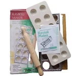 Villaware Ravioli Maker No. 5400-01 With Rolling Pin Makes 12 Pasta Pierogi Too!. Fixed Price $10.00.