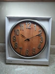 Simple Faux Wood Wall Clock Living Room Creative Light Luxury Antique Style. Fixed Price $23.99.