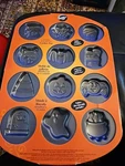 Wilton Cookie Pan Halloween Shapes 12 Cavity Ghost Bat Pumpkin Spider Non-stick. Fixed Price $35.00.