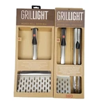 Grillight 3 Piece Stainless Steel Led Spatula Tong Fish Turner Grilling Set. Fixed Price $50.06.