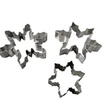 Snowflake Cookie Cutters Set Of 3 - Winter Holiday Baking Stainless Steel. Fixed Price $15.00.