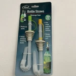 Jokari Sip And Seal Bottle Straws 2-PACK Reusable Beverage Caps New. Fixed Price $14.85.