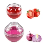 2 Pack Onion Keeper Reusable Tomato Saver Storage Container With Lid. Fixed Price $15.20.