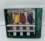 Set Of (4) Boston Warehouse Golf Spreaders Cheese Serving Knives With Box. Fixed Price $5.00.