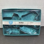 Nurse Themed 5 Piece Cookie Cutter. Fixed Price $12.99.