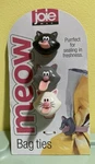Joie Meow 3 Cat Bag Ties New On Card. Fixed Price $9.95.